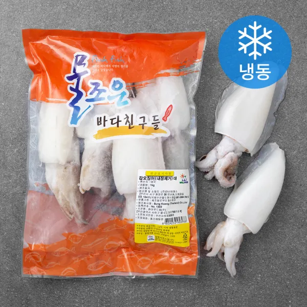 현이푸드빌 물조은 바다 친구들 손질 갑오징어 대 (냉동), 1kg, 1개