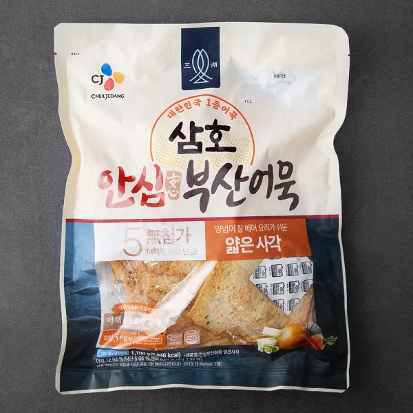 삼호어묵 안심 부산어묵 얇은 사각, 1.1kg, 1개