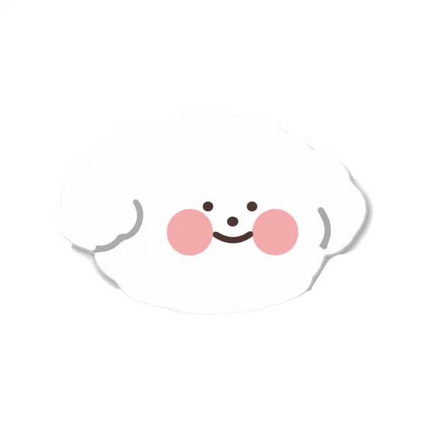 아울러마켓 몽그리 모양 스마트폰 그립톡, 혼합색상, 1개