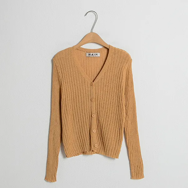 나인 여성용 슬림 V넥 니트 가디건 CD-1776