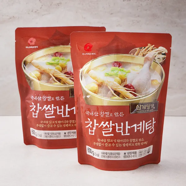 마니커에프앤지 찹쌀 반계탕, 600g, 2개