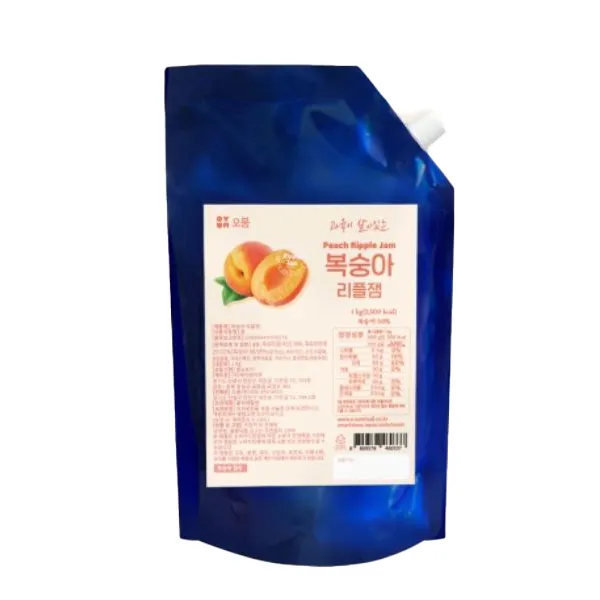 오붐 복숭아 리플잼, 1kg, 1개