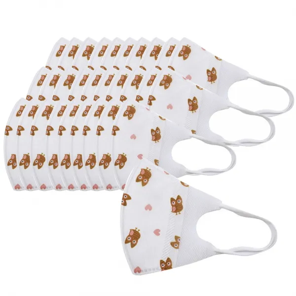 나와아기 유아용 3D 부엉이 마스크 30p
