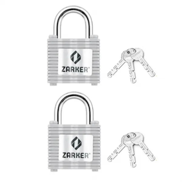 자커 철판 자물쇠 N25 + 일반키 3p 세트, 2세트