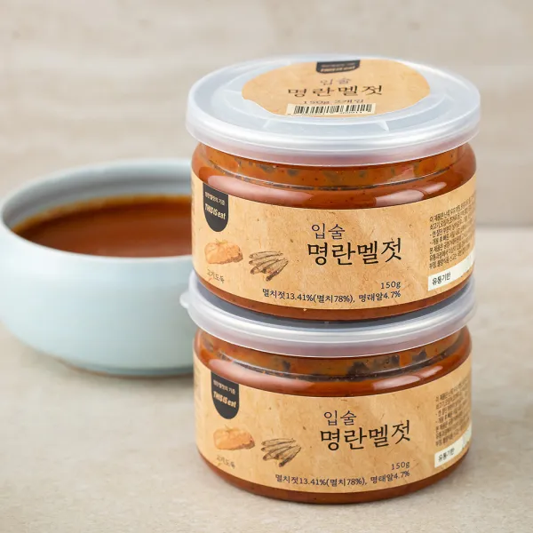 입술젓갈 명란 멜젓, 150g, 2개