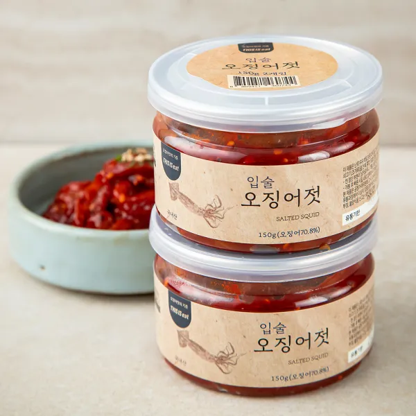 입술젓갈 오징어젓, 150g, 2개