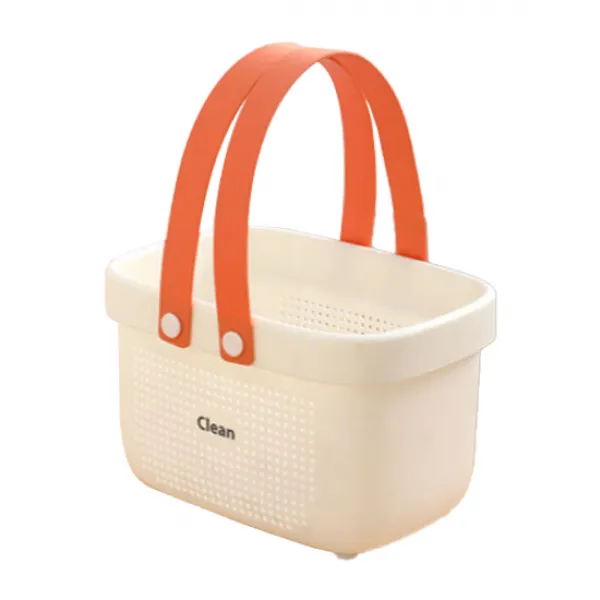 스테디얼 Clean 파스텔톤 욕실바구니 소형 화이트, 1개