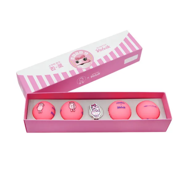 볼빅 진로 두꺼비 비비드 롱 4피스 + 볼마커 세트 핑크 1세트