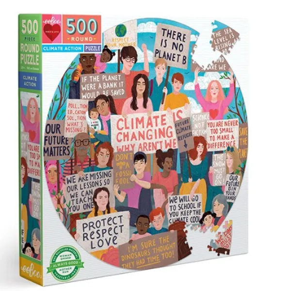 이부 환경보호운동 라운드 퍼즐 혼합색상 500피스