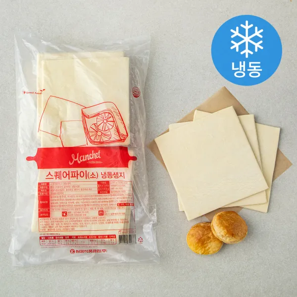 맨치트 스퀘어 파이 소 생지 (냉동), 110g, 25개입