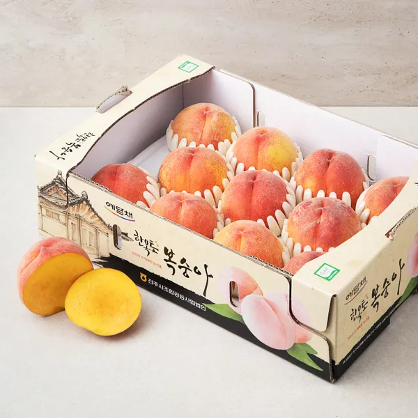 예담채 GAP 인증 황도복숭아, 3kg(12과 이내), 1개