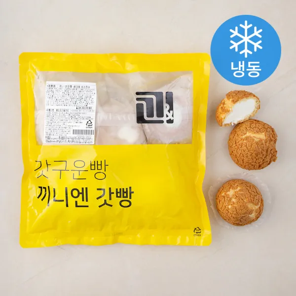 끼니엔갓빵 생크림 비스킷슈 5개입 (냉동), 375g, 1개