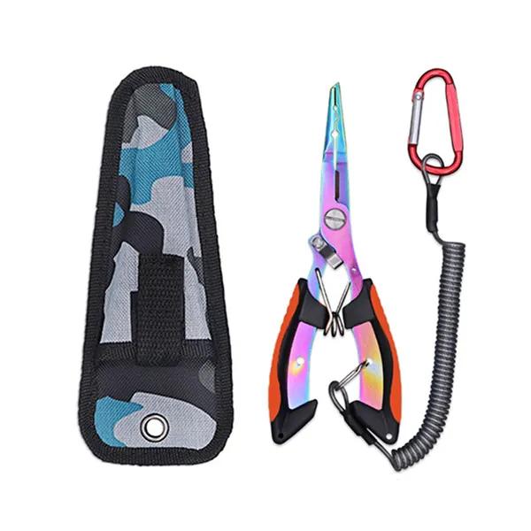 낚시 통제기 물고기 집게 M21-02, 블랙 오렌지, 1개