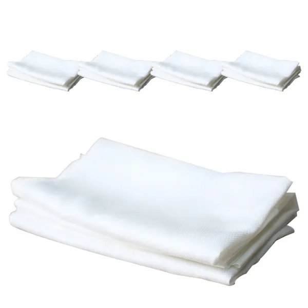 순면 빅 엠보 무지손수건 50 x 50 cm, 화이트, 5개