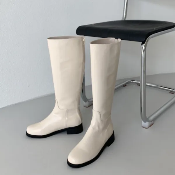 안다로미 베이직 롱부츠 4cm