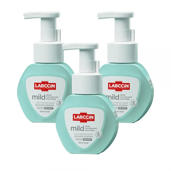 랩신 마일드 센서티브 포밍 핸드워시 파우더리 허브향, 250ml, 3개
