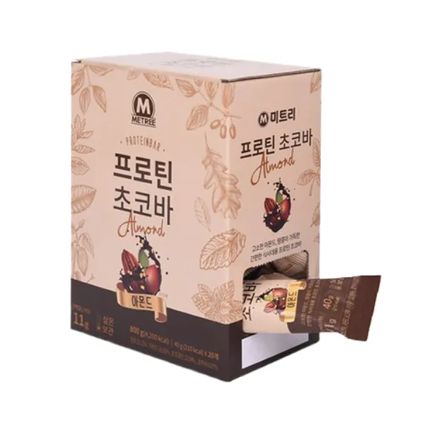 미트리 프로틴 초코바 아몬드 20p, 40g, 1박스