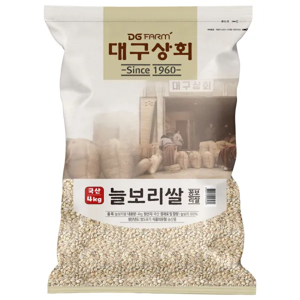 대구상회 2021년 늘보리쌀, 1개, 4kg