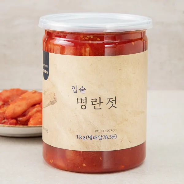 입술 명란젓갈, 1kg, 1개