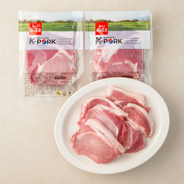 하이포크 고소한 등심 (냉장), 500g, 2개