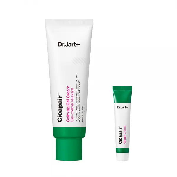 닥터자르트 시카페어 카밍 젤 크림 80ml + 시카크림 15ml 세트, 1세트