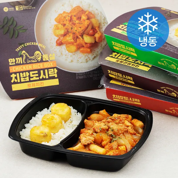 한끼통살 치밥도시락 345g x 5종 세트 (냉동), 1세트