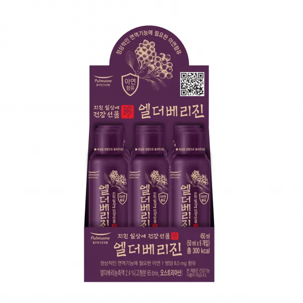 풀무원건강생활 엘더베리진 9p, 1개, 450ml
