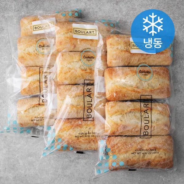 불라트 치아바타 샌드위치번 4개입 (냉동), 480g, 3개