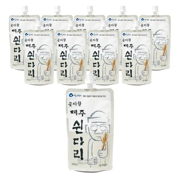 곶자왈 제주 쉰다리 발효음료, 10개, 100ml