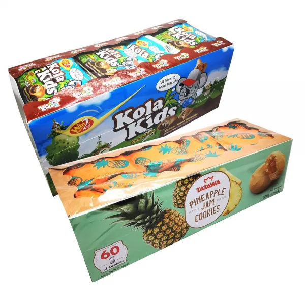 WINWINFOOD 코라키즈 초코 과자 24p 432g + 타타와 파인애플잼 쿠키 60p 600g, 2박스, 1세트