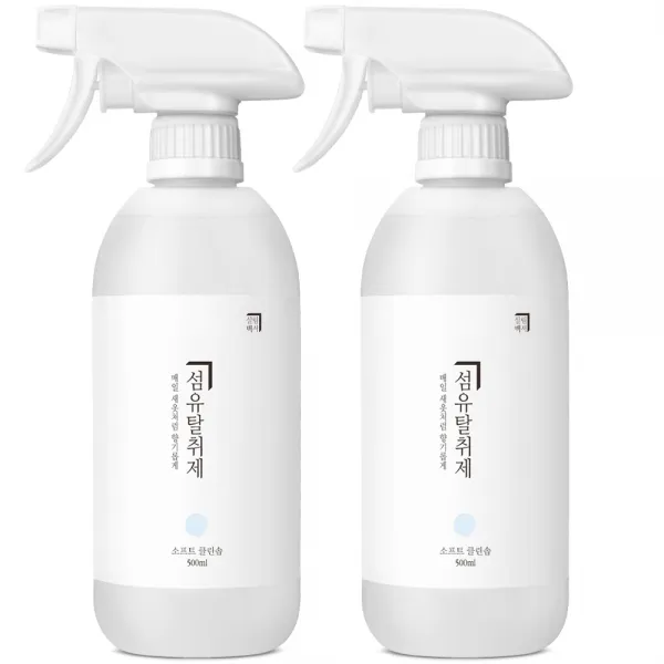 살림백서 소프트 클린솝 섬유탈취제, 2개, 500ml