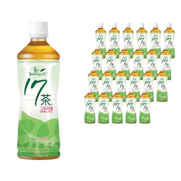 17차 몸이 가벼워지는 시간 그린 라벨, 24개, 500ml
