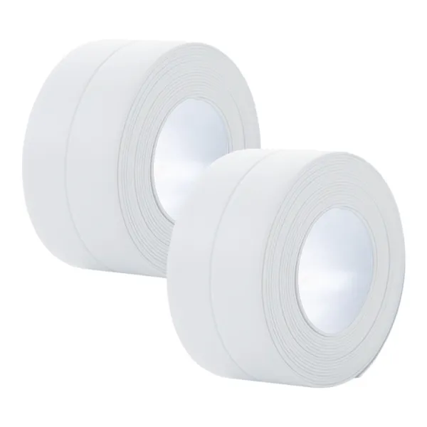 일상나눔 PVC 싱크대 틈새 차단 방수 테이프 화이트 3.8cm x 3.2m, 2개