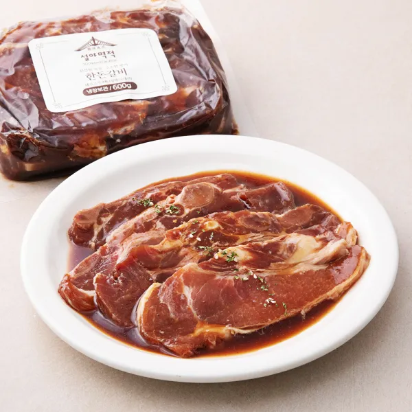 설야멱적 한돈갈비 (냉장), 600g, 1개