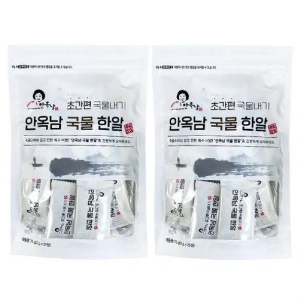안옥남 멸치 국물한알 25p, 75g, 2개