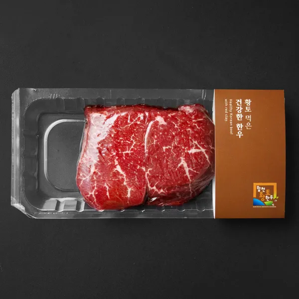 [로켓프레시] 합천황토한우 1+등급 우둔 국거리용 덩어리 (냉장), 300g, 1개