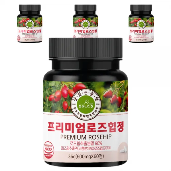 맛있는동행 프리미엄 로즈힙정 36g, 60정, 4개