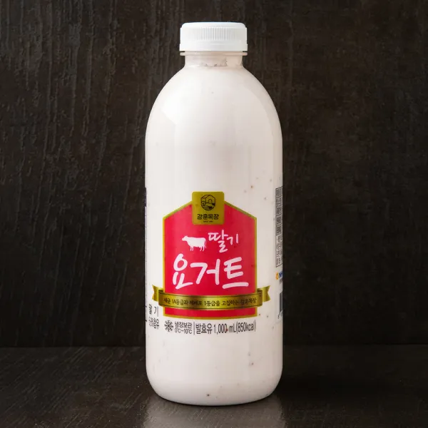 [로켓프레시] 강훈목장 수제요거트 딸기, 1000ml, 1개
