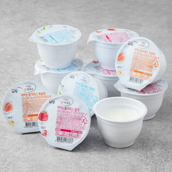 남양유업 떠먹는 불가리스 딸기 85g x 4개 + 플레인 85g x 4개 + 복숭아 85g x 2개, 1세트