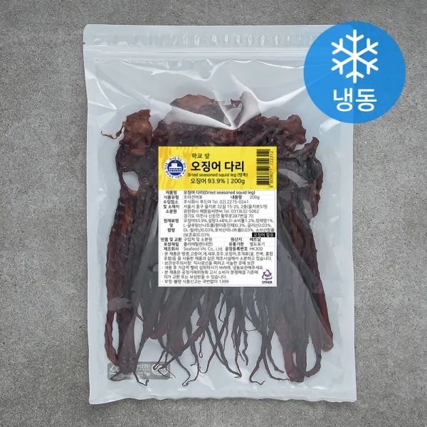 [로켓프레시] 건어물학교 학교앞 오징어다리 망족 (냉동), 200g, 1개