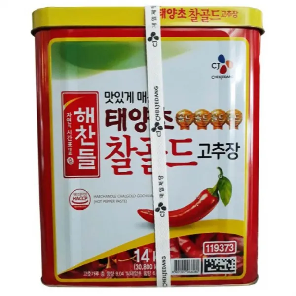 해찬들 찰골드고추장, 14kg, 1개