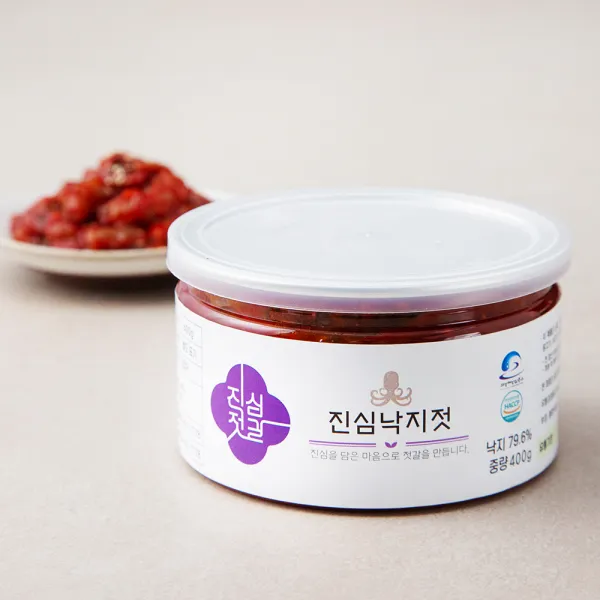 [로켓프레시] 진심젓갈 낙지젓, 1개, 400g