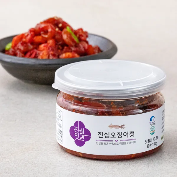 [로켓프레시] 진심젓갈 오징어젓, 150g, 1개
