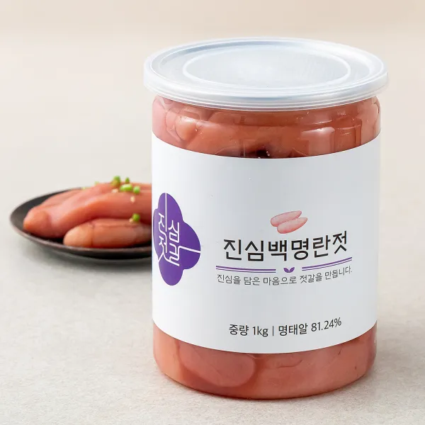 [로켓프레시] 진심젓갈 백명란젓, 1개, 1kg