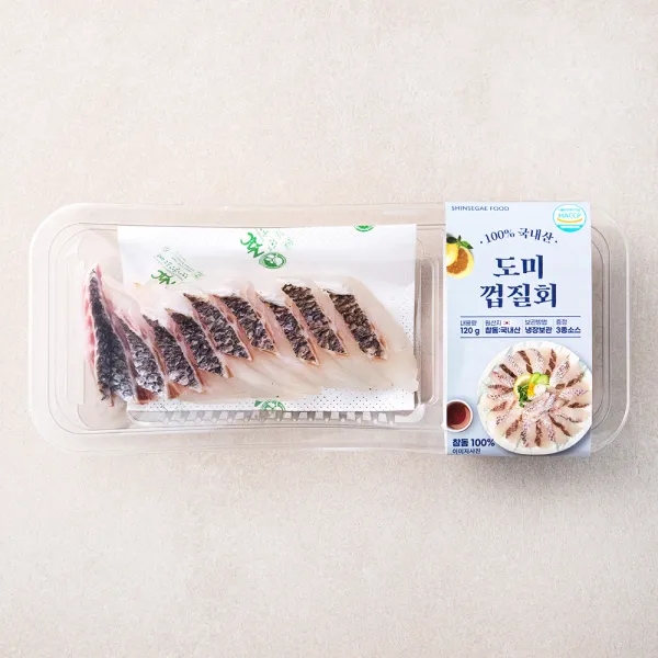 [로켓프레시] 신세계푸드 참돔 껍질회 (냉장), 120g, 1개