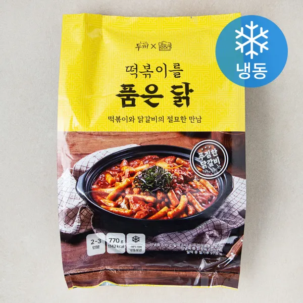 [로켓프레시] 두끼 밀쿡 떡볶이를 품은 닭 (냉동), 770g, 1개
