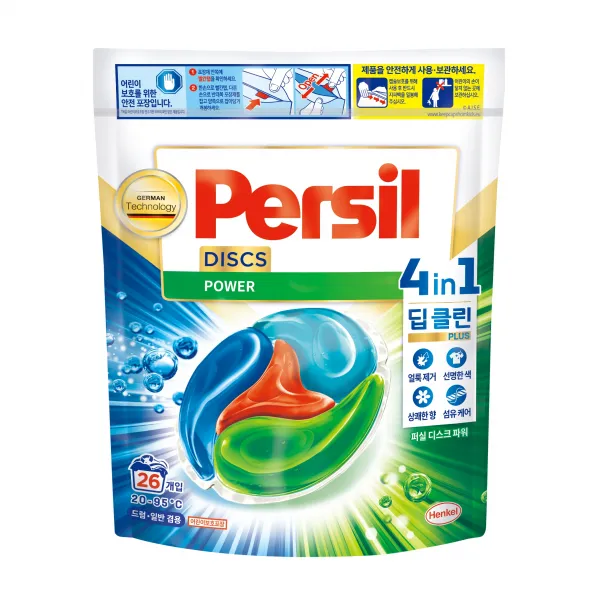 퍼실 디스크 파워 세탁 캡슐세제 파우치, 1개, 26개입