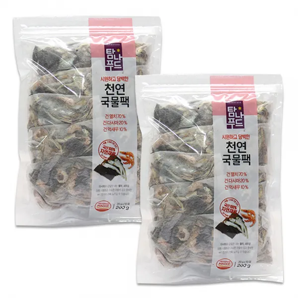 해심 새우 천연 국물팩 10p, 200g, 2개