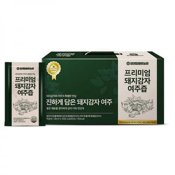 참앤들황토농원 프리미엄 돼지감자 여주즙 30p, 1개, 2400ml