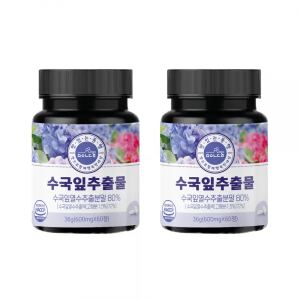 맛있는동행 수국잎추출물 36g, 60정, 2개